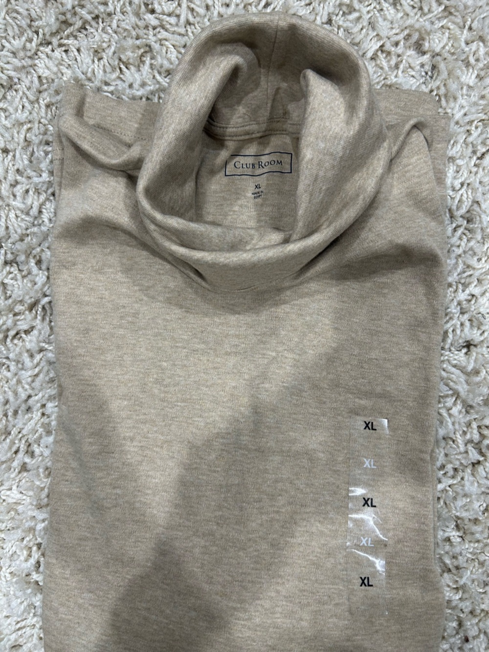 Club Room Beige Turtleneck Sweater